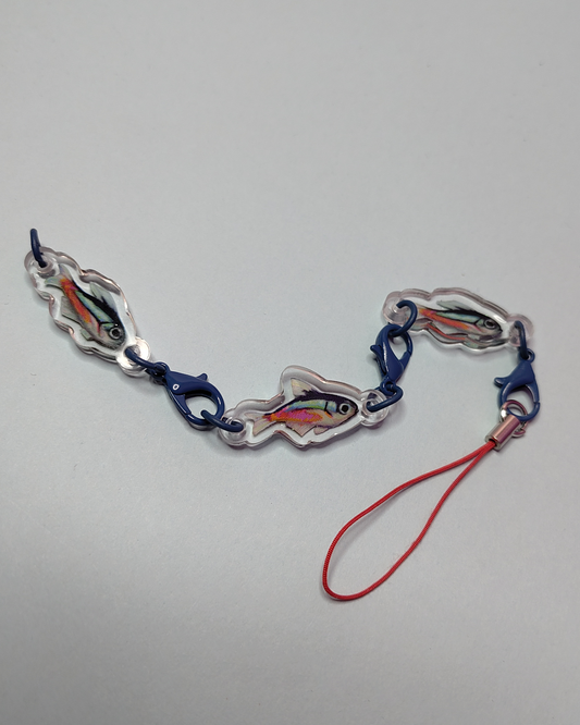 Man, I Love Fish - chain-link charms