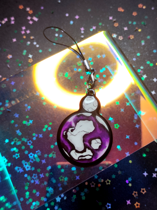 Planet Pride: Asexual - Single-sided acrylic keychain