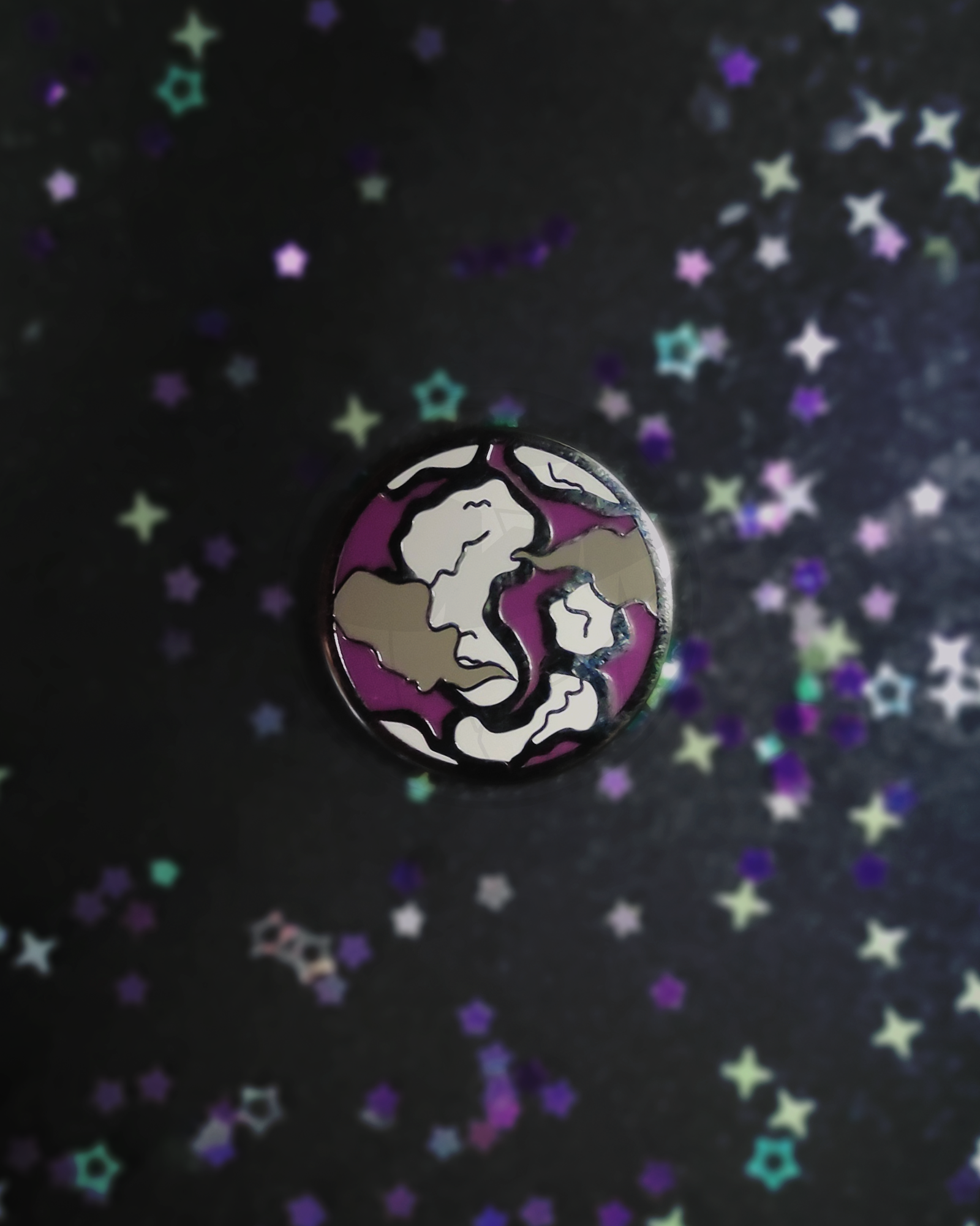 Planet Pride: Asexual Hard Enamel Pin