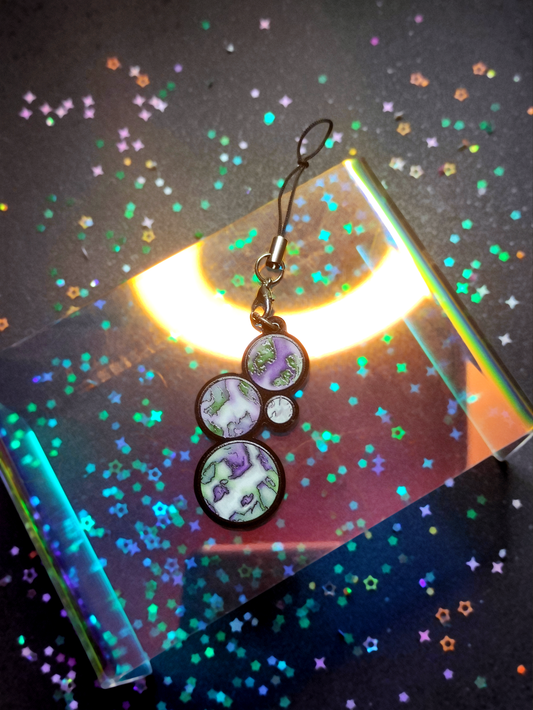 Planet Pride: Genderqueer Acrylic Keychain