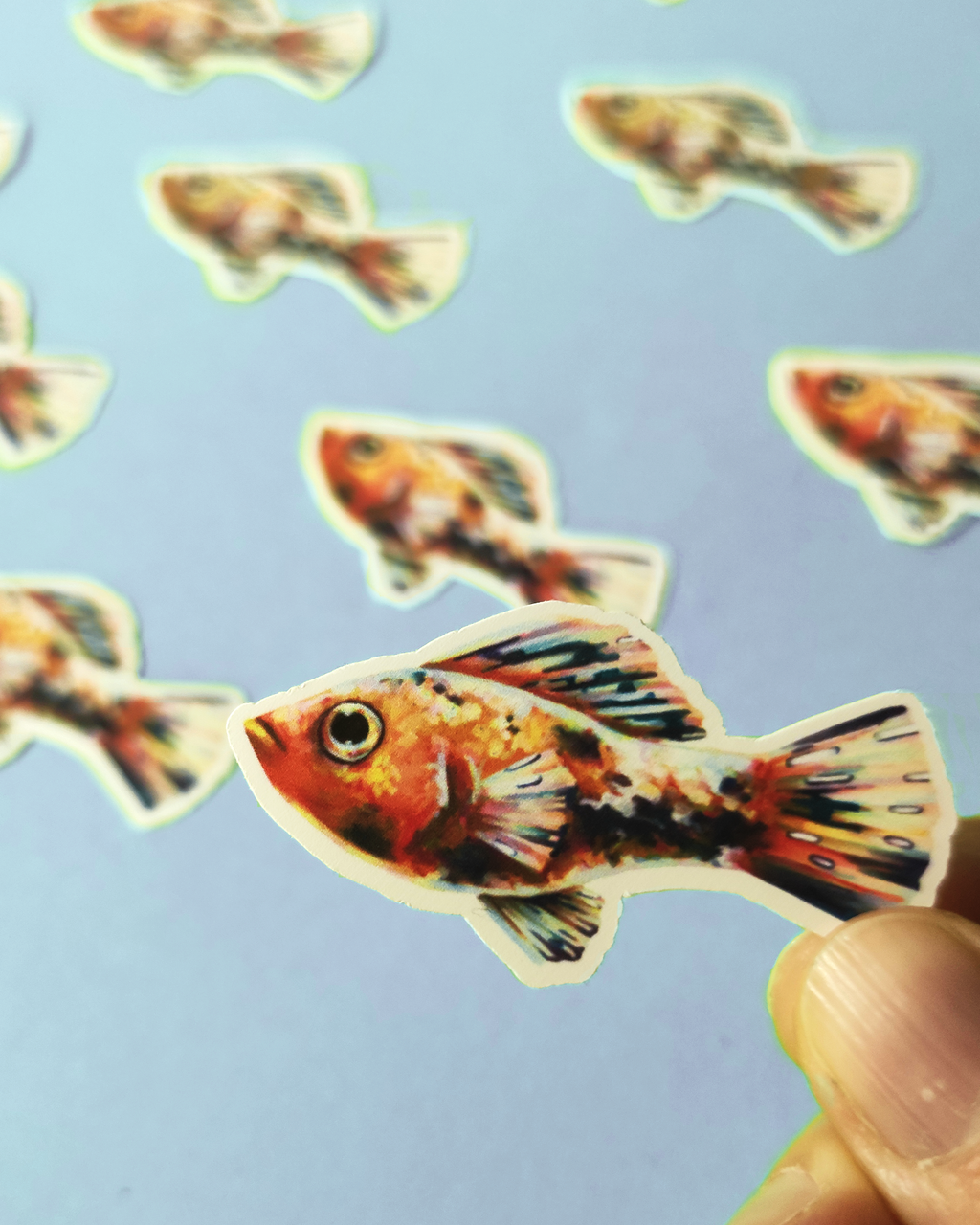 Man, I Love Fish: Molly - Sticker