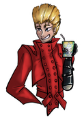 Trigun - Vash Good Faith Sticker