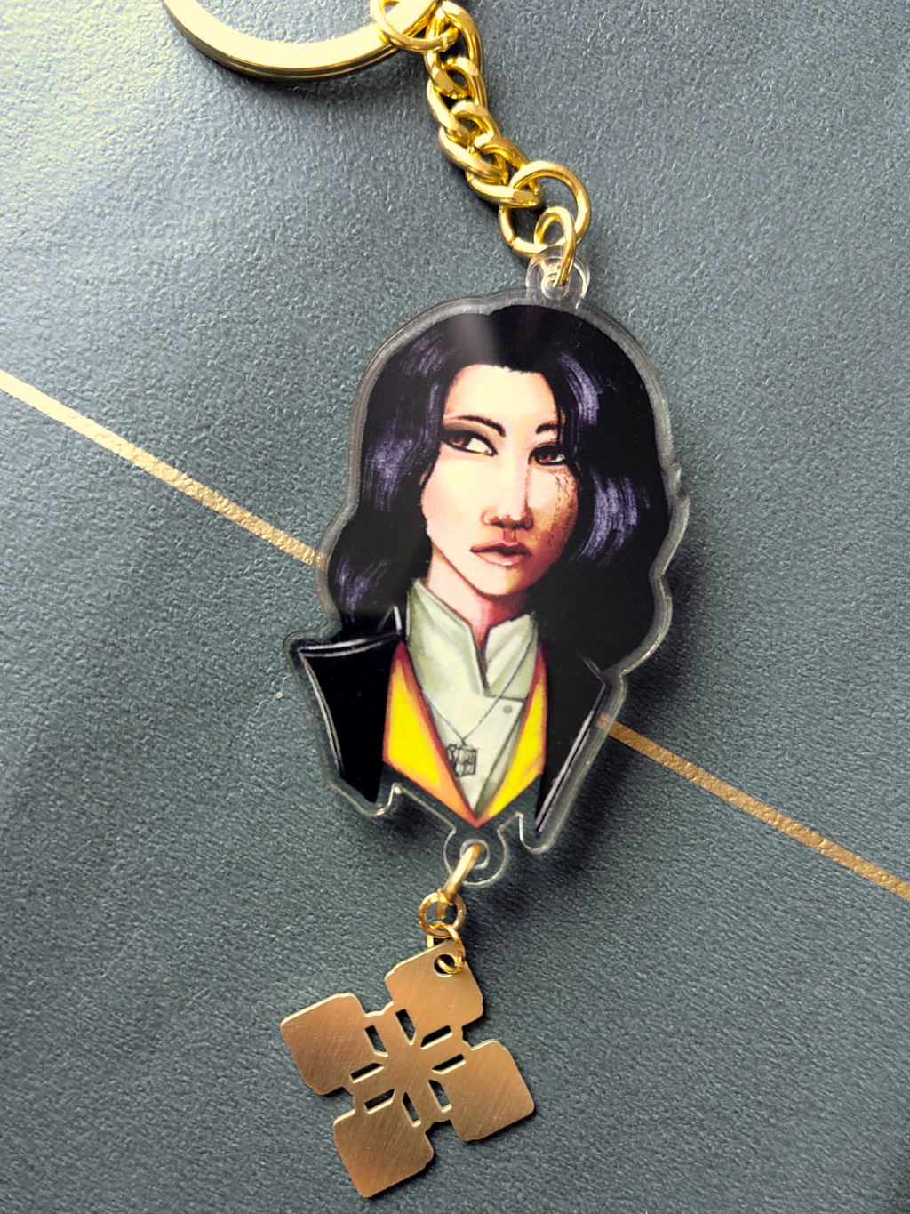 Expedition 33 - acrylic keychains with metal pendants