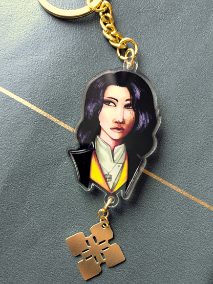 Expedition 33 - acrylic keychains with metal pendants