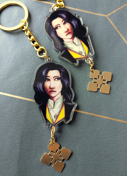 Expedition 33 - acrylic keychains with metal pendants