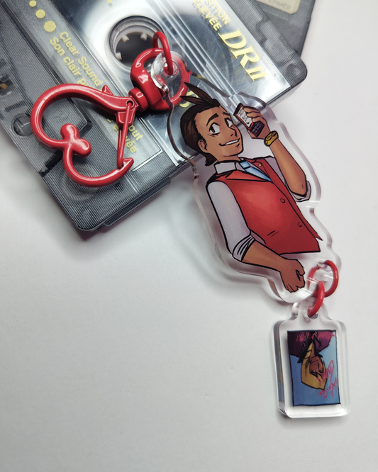 AA(Klappollo): Love's Calling - Double sided acrylic keychain