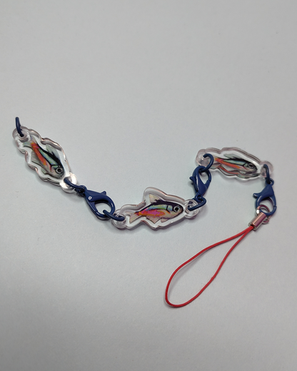 Man, I Love Fish - chain-link charms