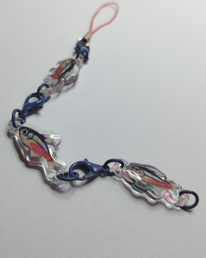 Man, I Love Fish - chain-link charms