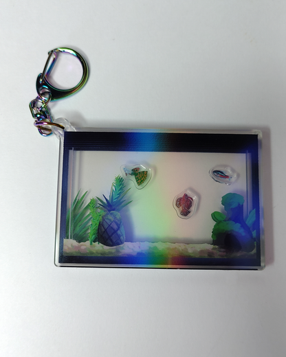 Man, I Love Fish: Saltwater aquarium - Shaker charm