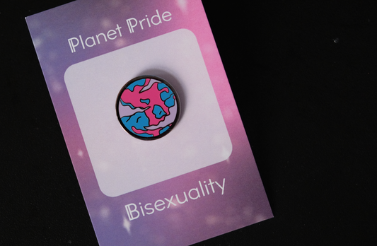 Planet Pride: Bisexuality Hard Enamel Pin
