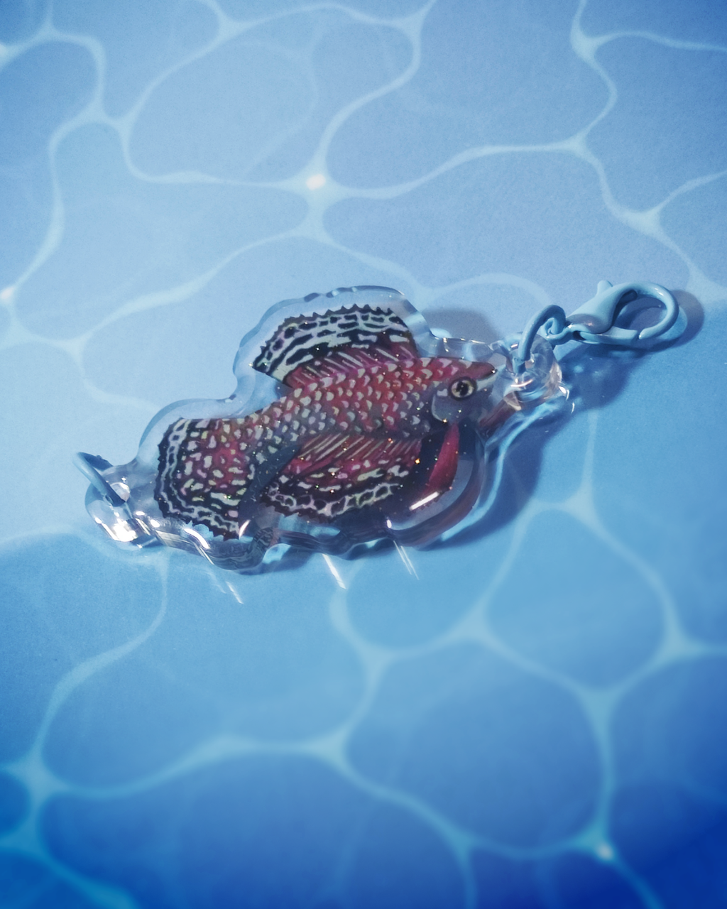 Man, I Love Fish - chain-link charms
