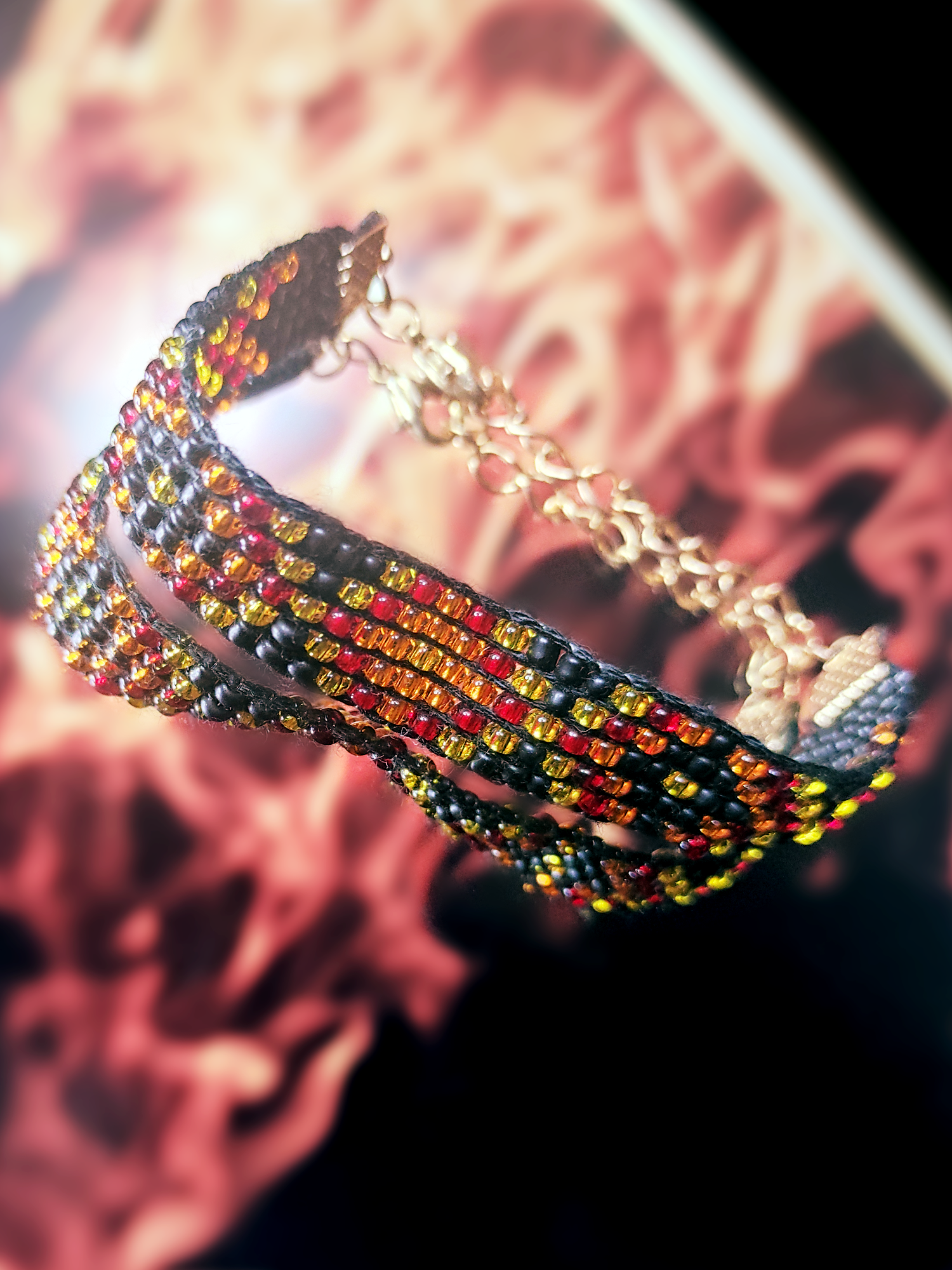 Fire dungeon - Boho wristband