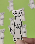 Wild Critters Sticker: Ermine