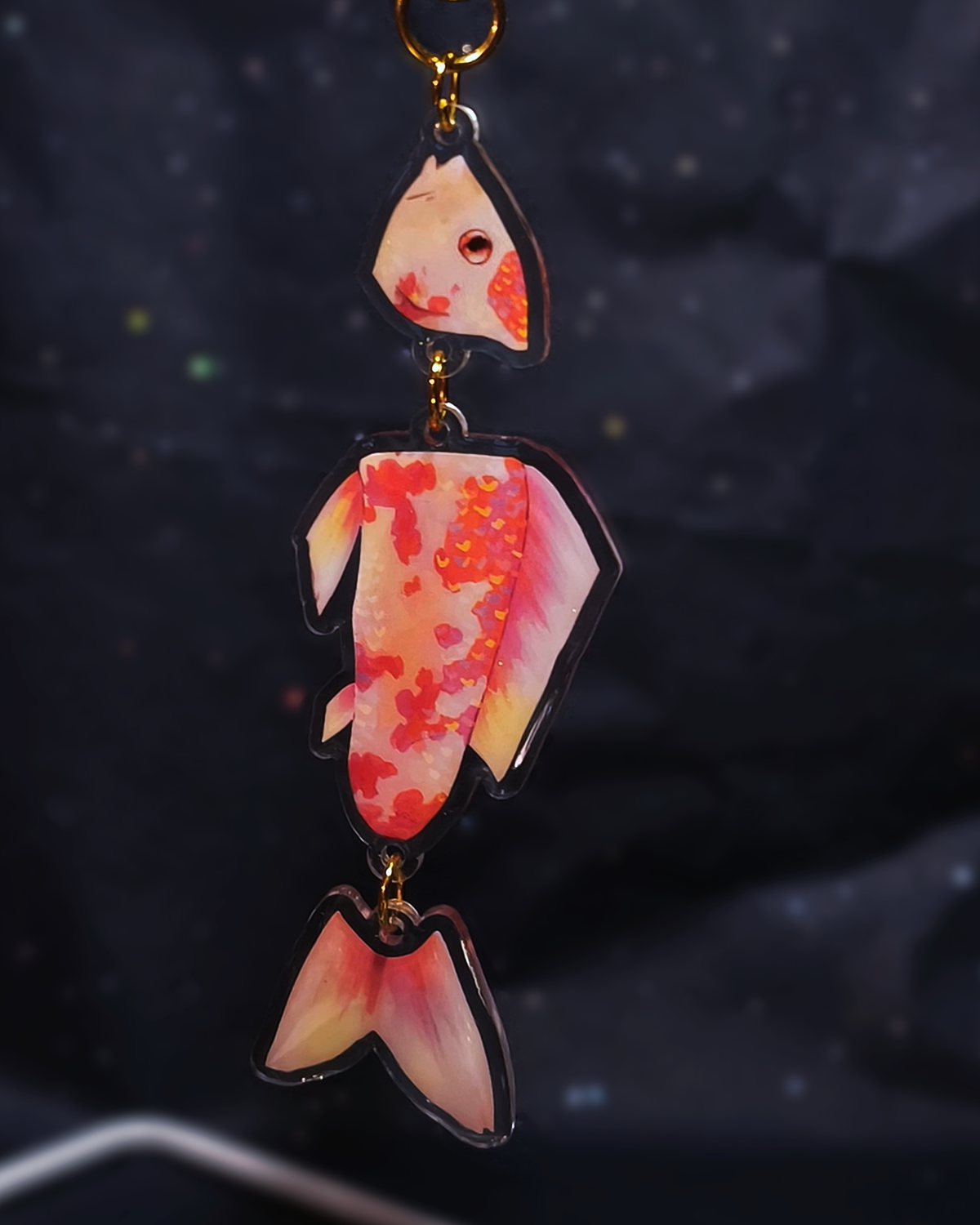 Man I love Fish: linked koi charms