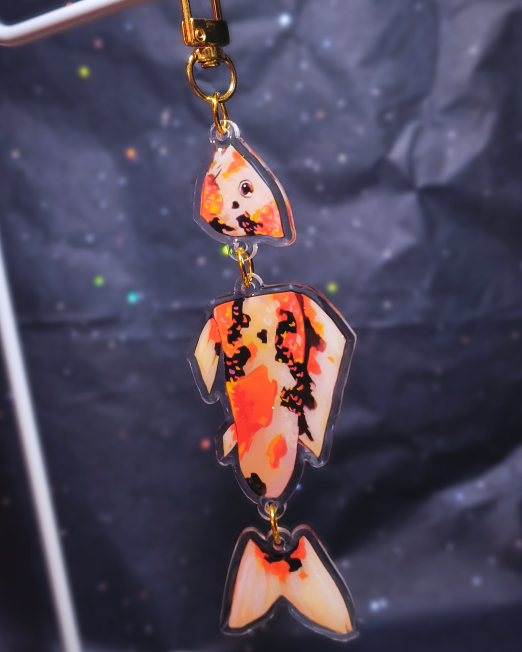 Man I love Fish: linked koi charms