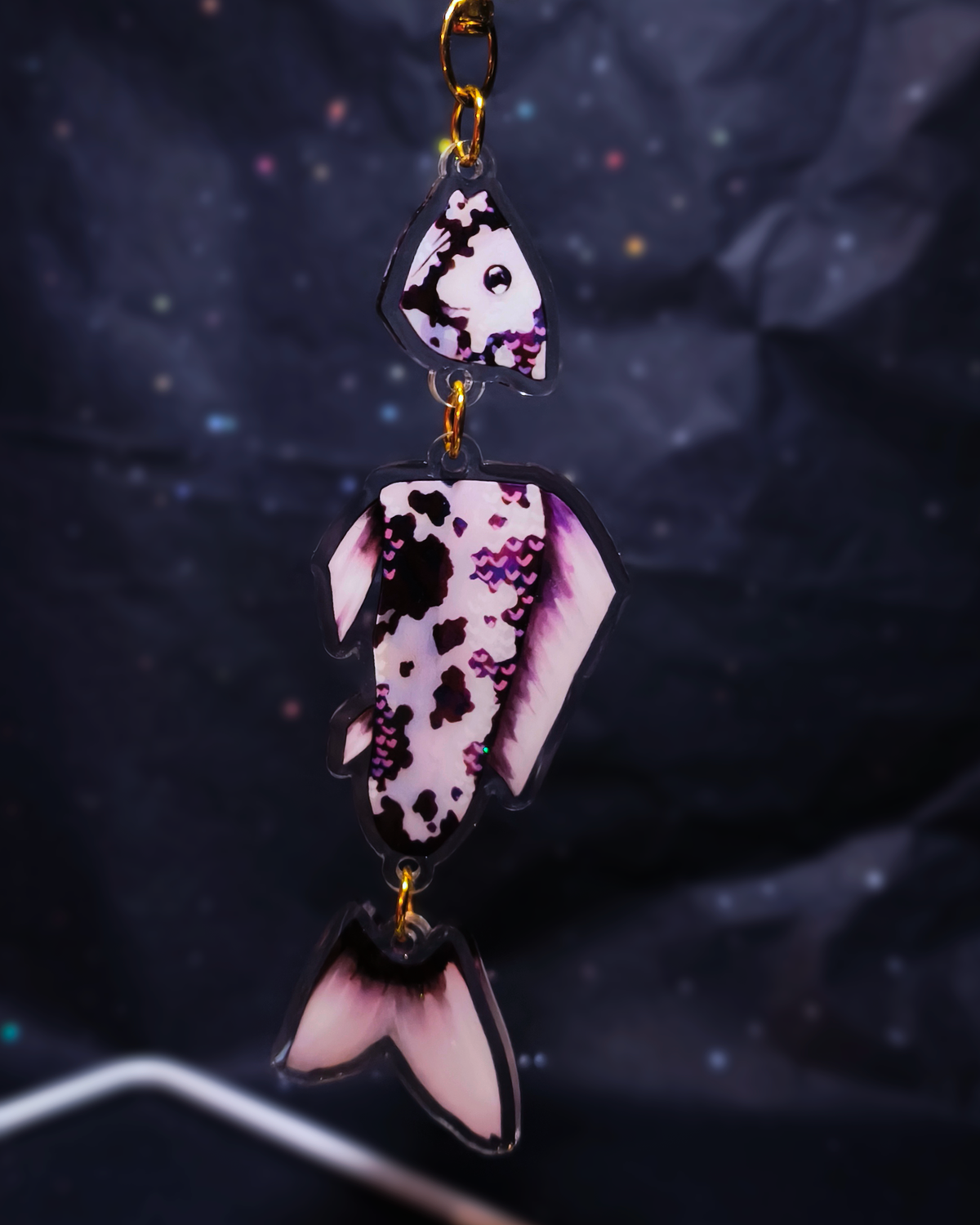 Man I love Fish: linked koi charms