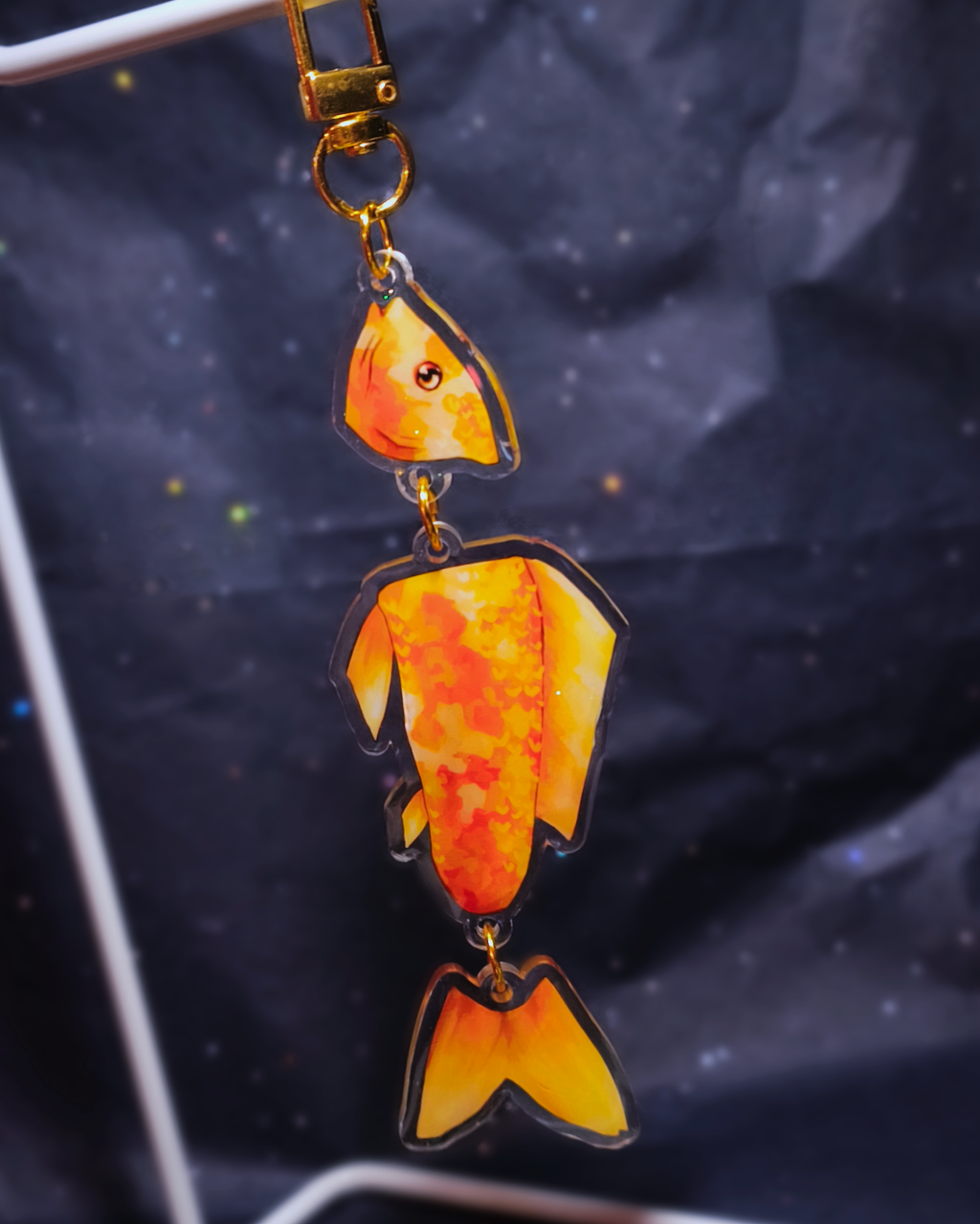 Man I love Fish: linked koi charms