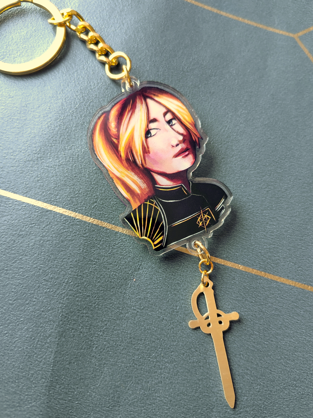 Expedition 33 - acrylic keychains with metal pendants