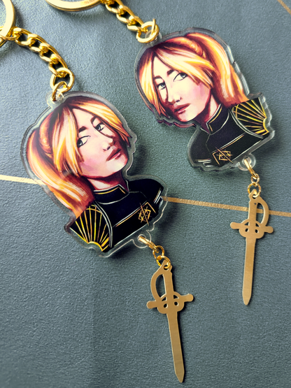 Expedition 33 - acrylic keychains with metal pendants