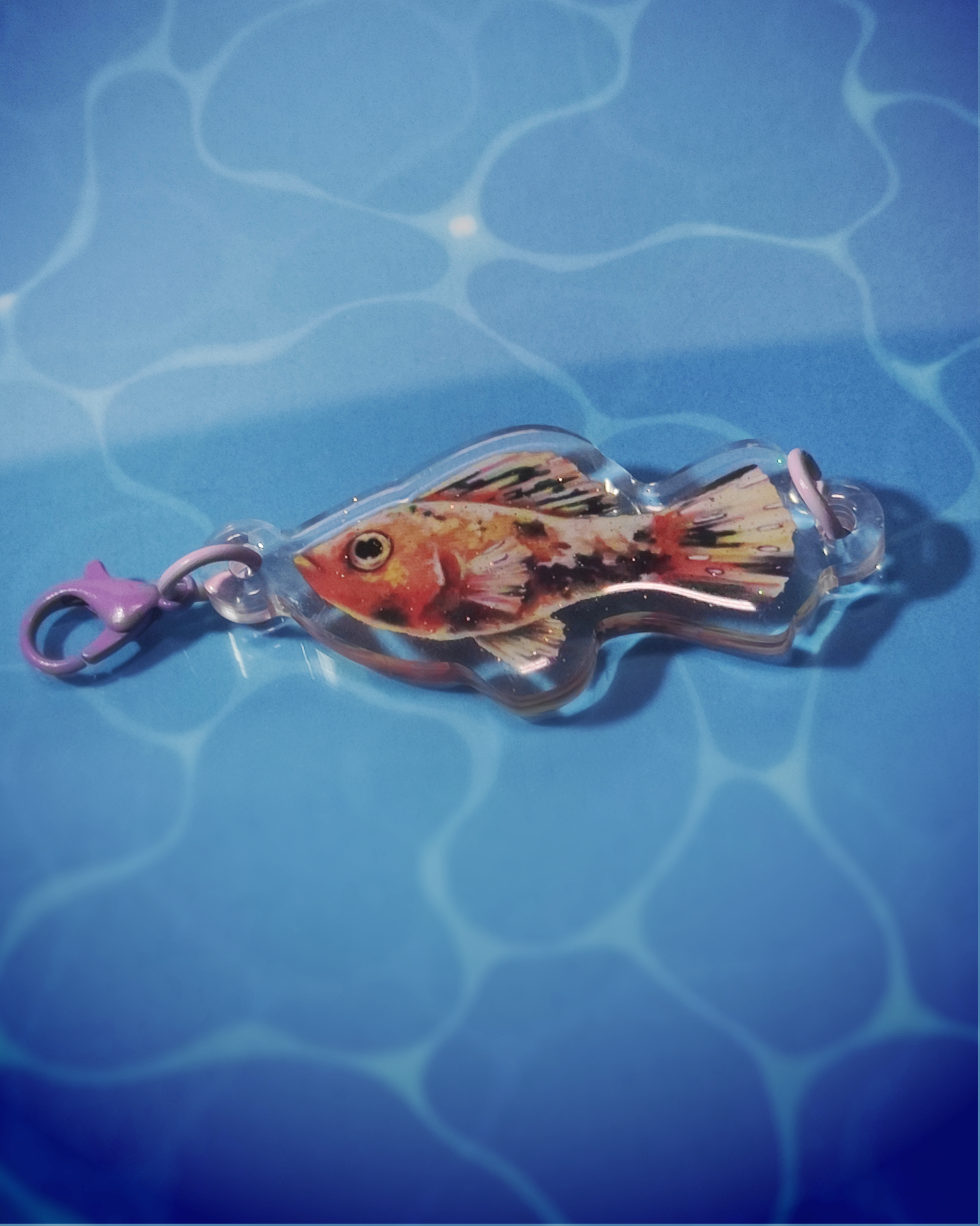 Man, I Love Fish - chain-link charms