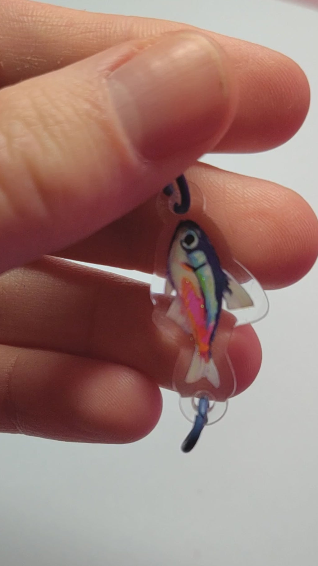 Man, I Love Fish - chain-link charms