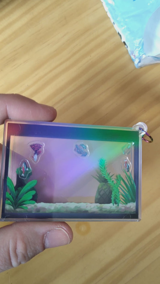 Man, I Love Fish: Saltwater aquarium - Shaker charm