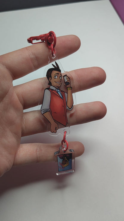 AA(Klappollo): Love's Calling - Double sided acrylic keychain