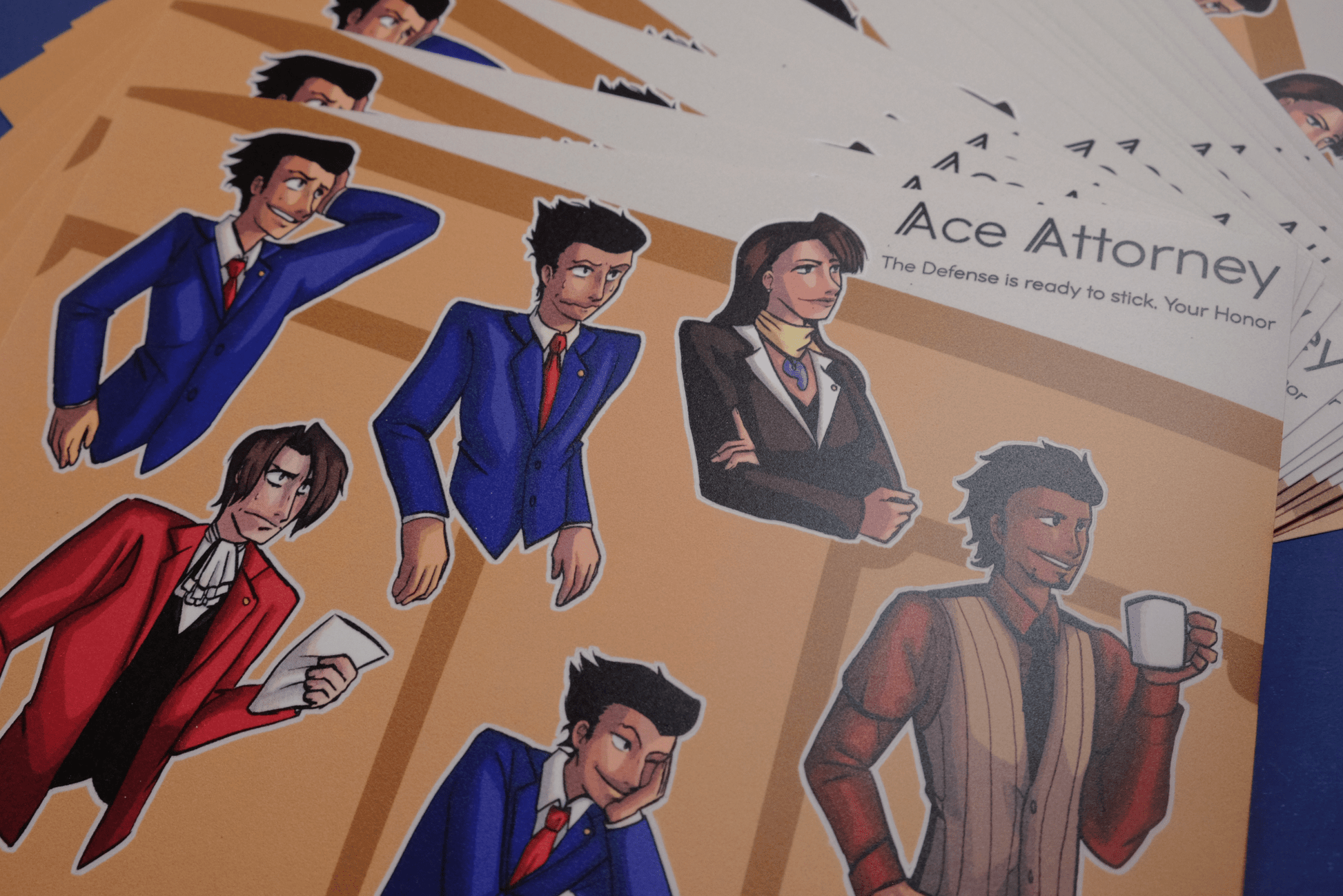 Ace Attorney Sticker Sheets - Stickers - Unleash The Merch!
