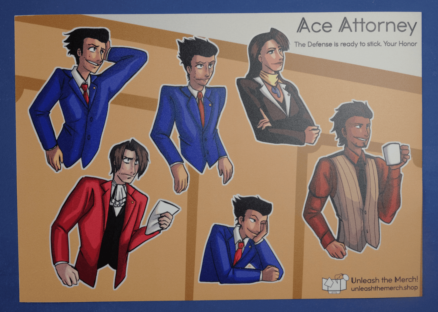 Ace Attorney Sticker Sheets - Stickers - Unleash The Merch!