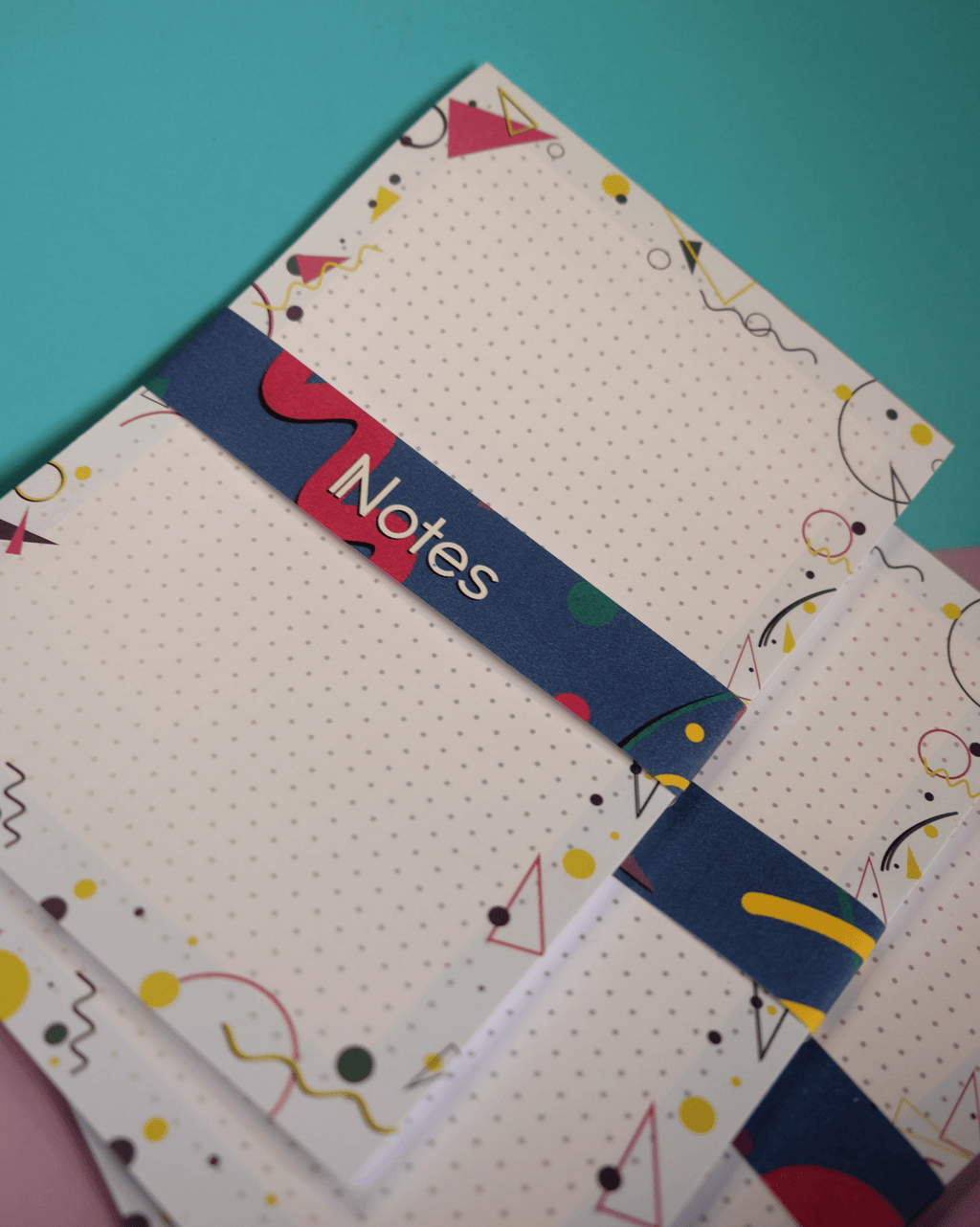 Dotted Notepad - 80's pattern - Unleash The Merch!