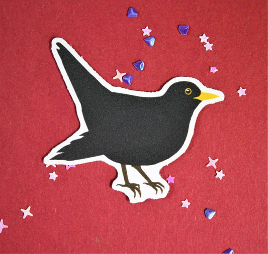 Eurasian Birds: Blackbird - Stickers
