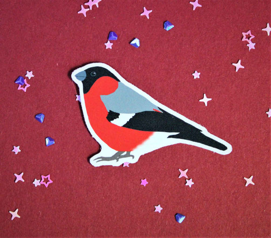 Eurasian Birds: Bullfinch - Stickers