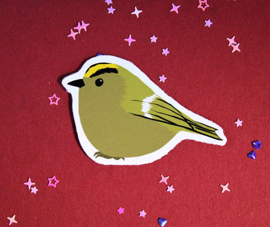 Eurasian Birds: Goldcrest - Stickers