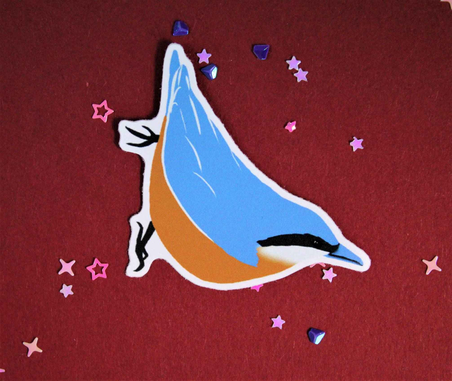 Eurasian Birds: Nuthatch - Stickers
