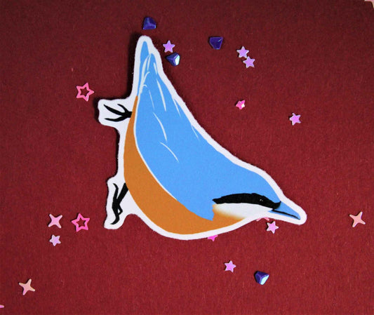 Eurasian Birds: Nuthatch - Stickers