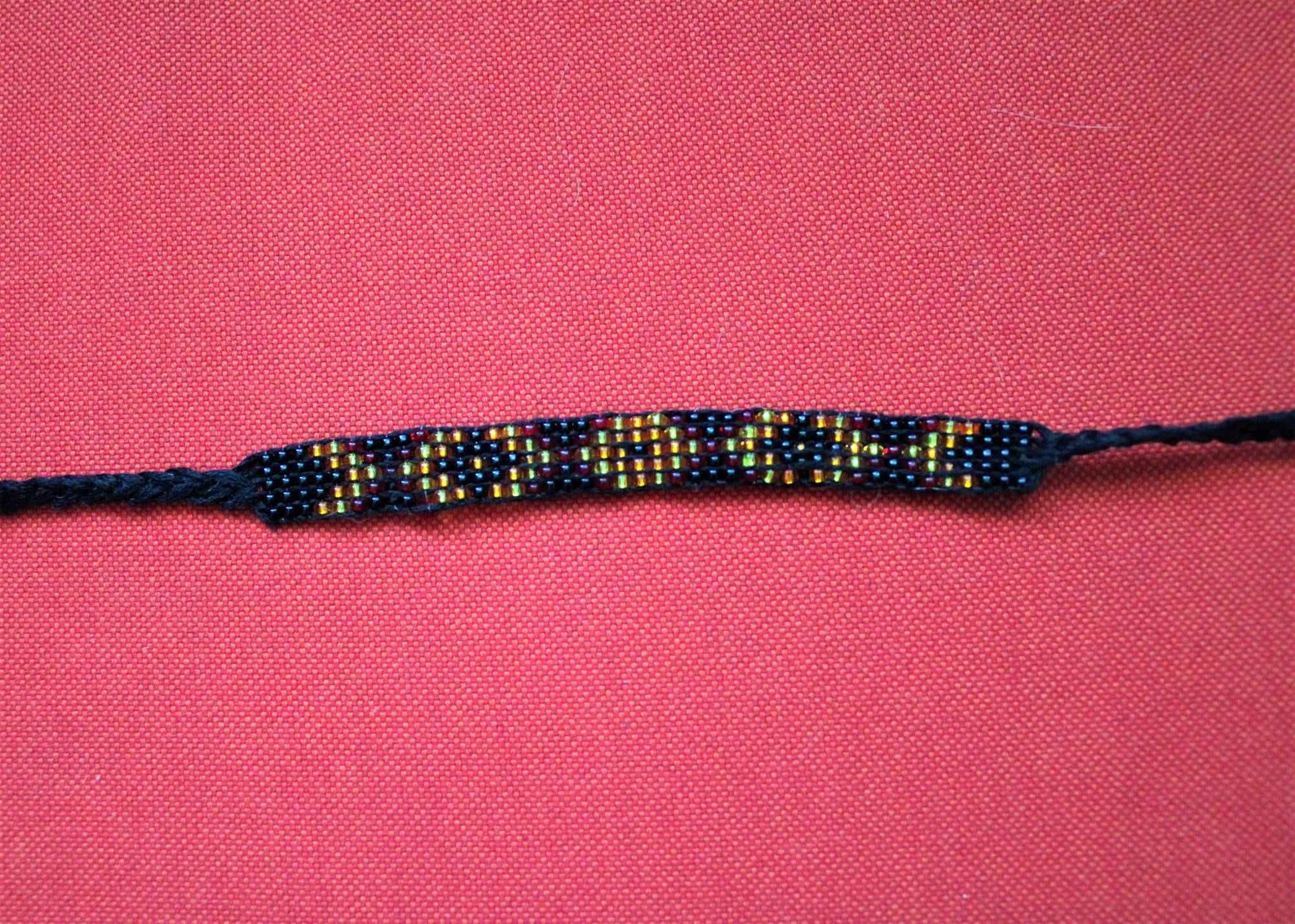 Original Pattern: "Fire dungeon" - boho wristband